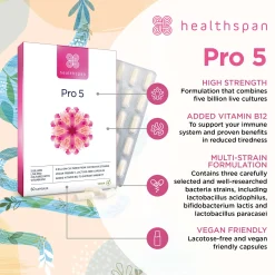 Healthspan Vitamins & Supplements Pro 5 Capsules x 60 Sale