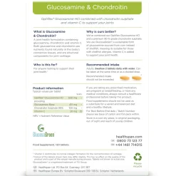 Healthspan Vitamins & Supplements Optiflex Glucosamine 500mg & Chondroitin 100mg Tablets x 120 Hot