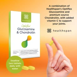 Healthspan Vitamins & Supplements Optiflex Glucosamine 500mg & Chondroitin 100mg Tablets x 120 Hot