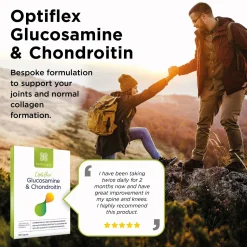 Healthspan Vitamins & Supplements Optiflex Glucosamine 500mg & Chondroitin 100mg Tablets x 120 Hot
