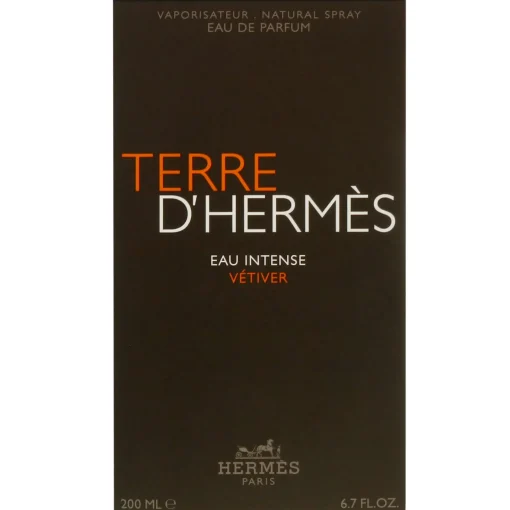 Hermès Terre d' Eau Intense Vetiver Eau de Parfum Spray 200ml New