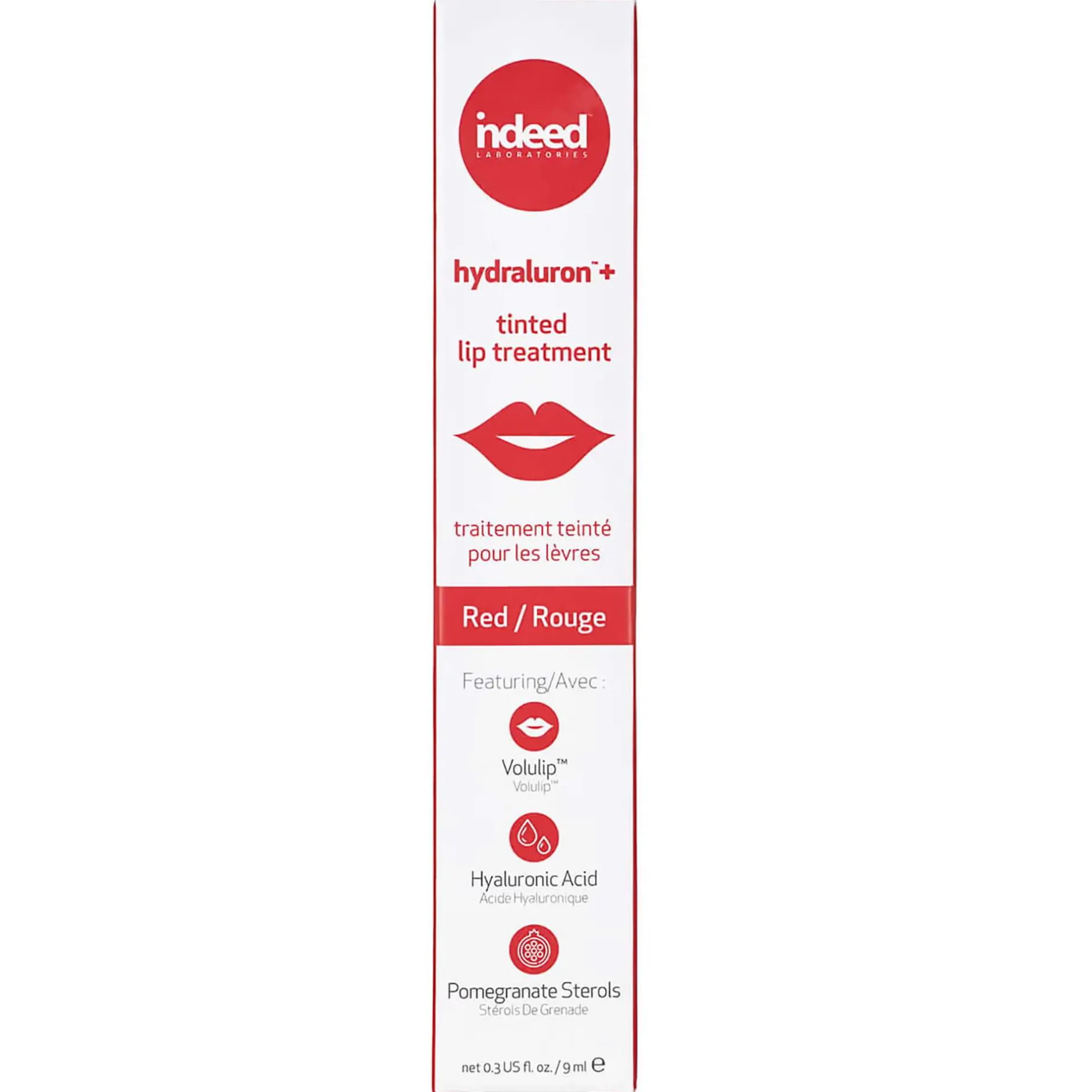 indeed laboratories Hydraluron+ Tinted Lip Treatment Red 9ml Clearance