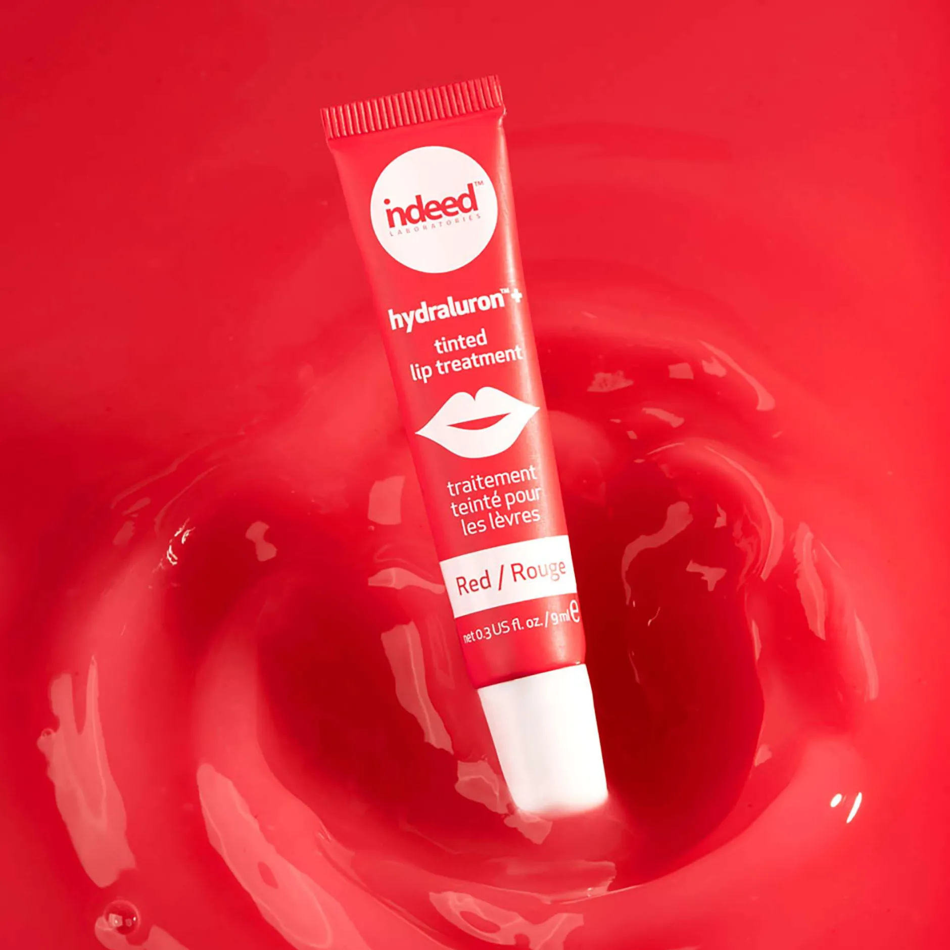 indeed laboratories Hydraluron+ Tinted Lip Treatment Red 9ml Clearance