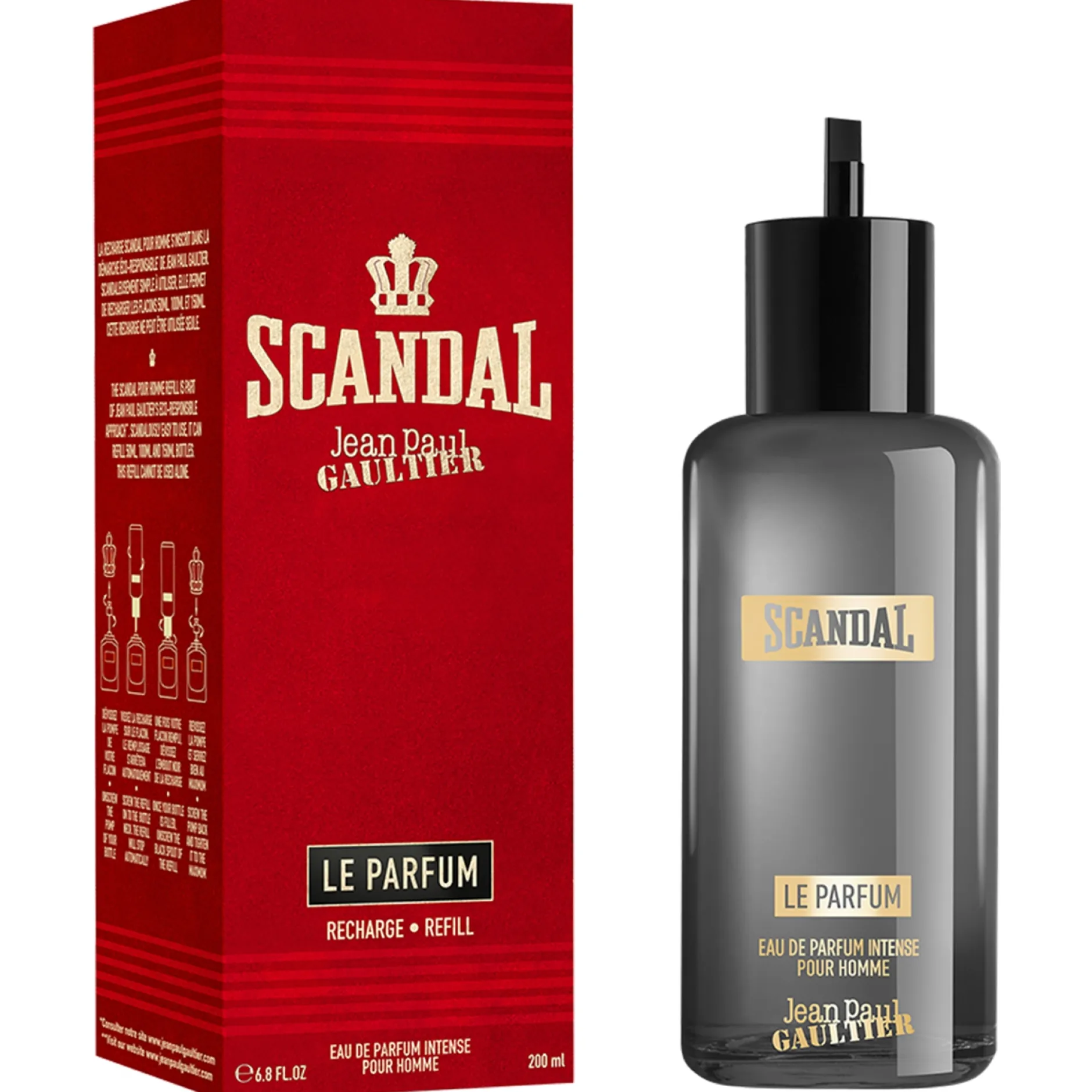 Jean Paul Gaultier Scandal Pour Homme Le Parfum Eau de Parfum Refill 200ml Hot