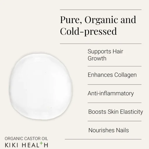 KIKI Health Beauty Organic Castor Oil 250ml Outlet