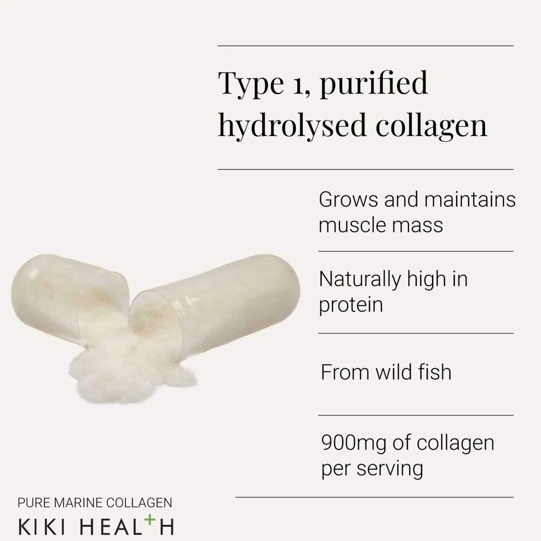 KIKI Health Bones & Joints Pure Marine Collagen 150 Vegicaps Sale