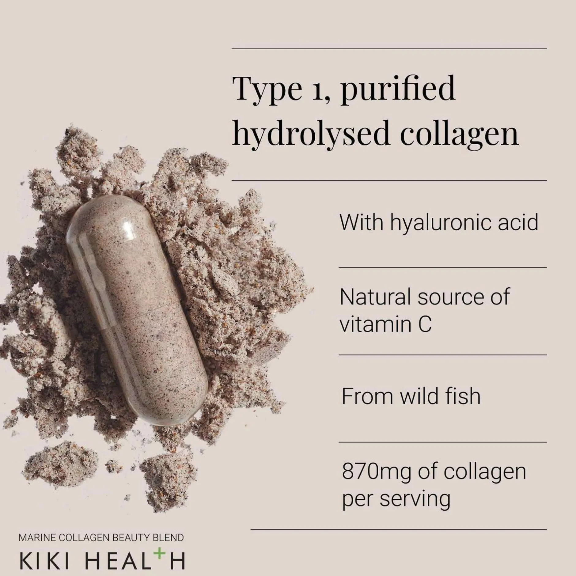 KIKI Health Bones & Joints Marine Collagen Beauty Blend 150 Vegicaps New