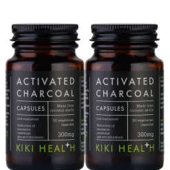 KIKI Health Bundles Activated Charcoal Vegicaps 2 x 50 New
