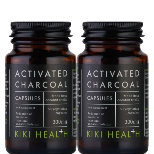KIKI Health Bundles Activated Charcoal Vegicaps 2 x 50 New