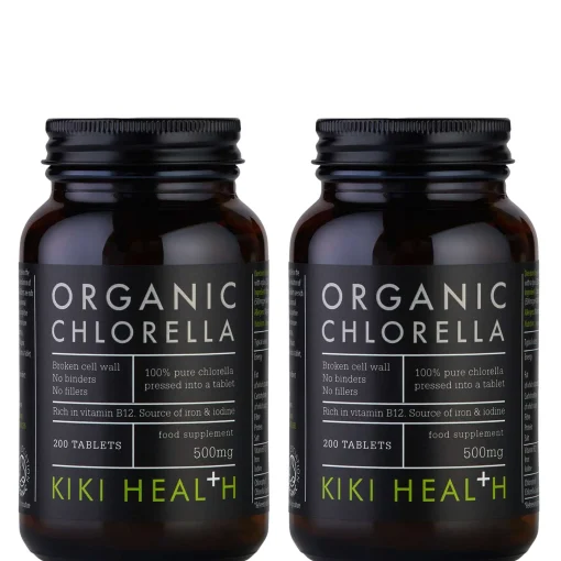 KIKI Health Bundles Organic Chlorella Tablets 2 x 200 New