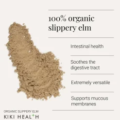 KIKI Health Detox & Cleanse Organic Slippery Elm Powder 45g Hot