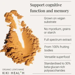 KIKI Health Immune Health Lion's Mane Mushroom Extract Powder 50g Clearance