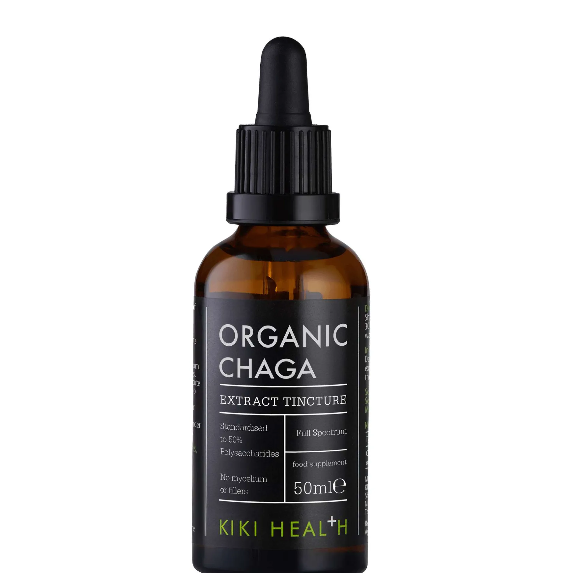 KIKI Health Organic Chaga Extract Tincture 50ml New