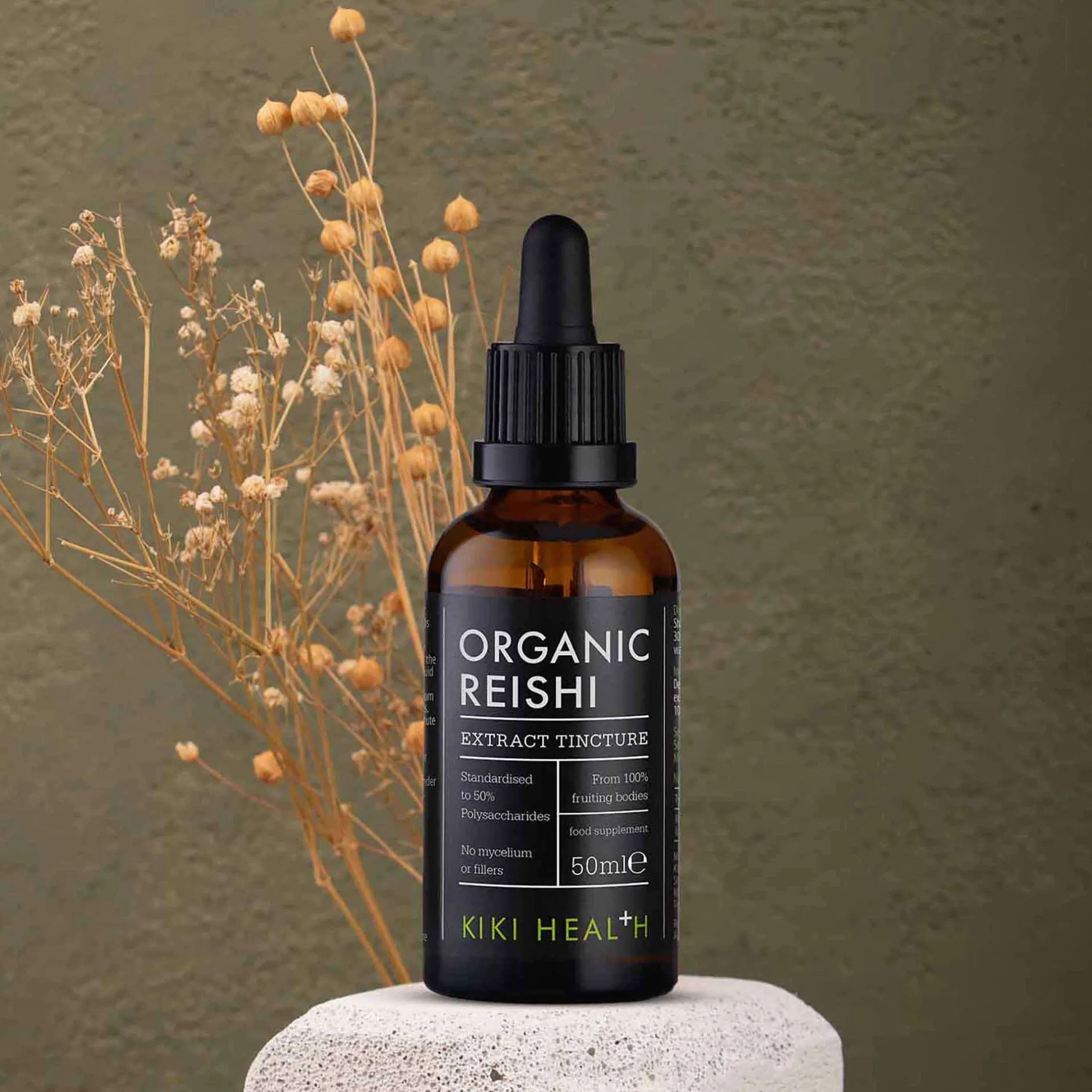KIKI Health Organic Reishi Extract Tincture 50ml Hot