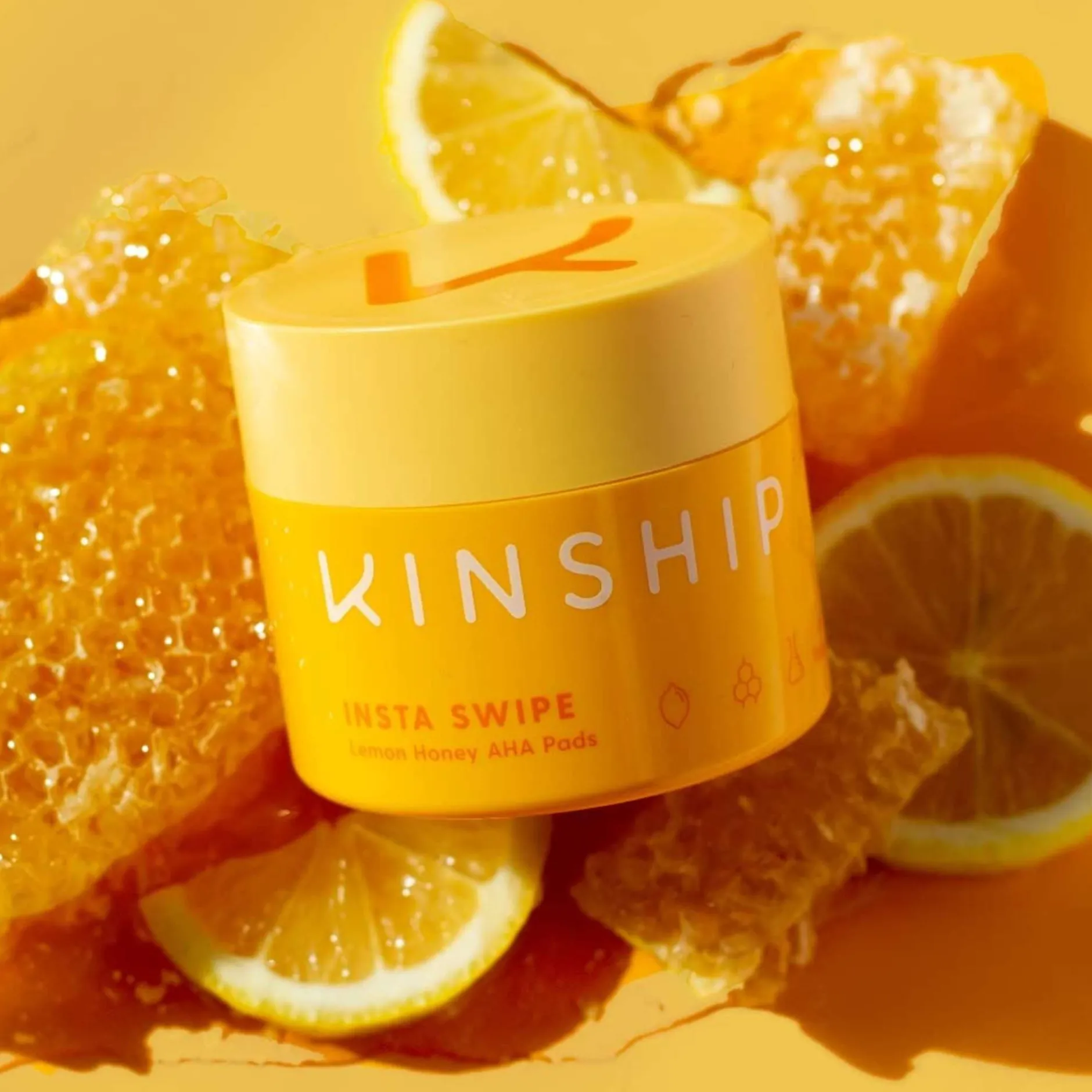 Kinship Acne Treatments Insta Swipe Lemon Honey AHA Pads x 45 Clearance