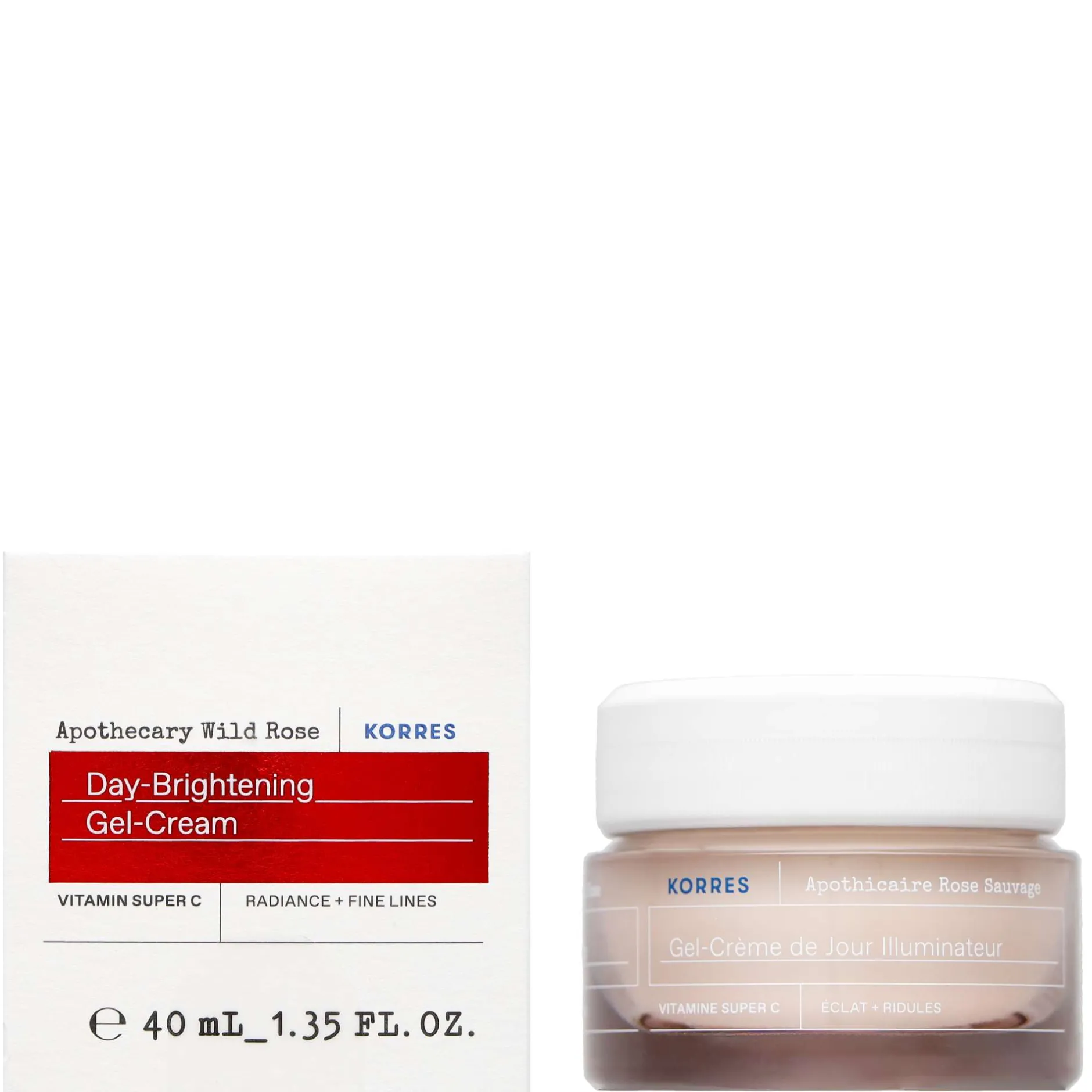 KORRES Face Care Apothecary Wild Rose Day-Brightening Gel-Cream 40ml Outlet