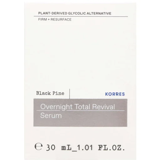 KORRES Face Care Black Pine Overnight Total Revival Serum 30ml Discount