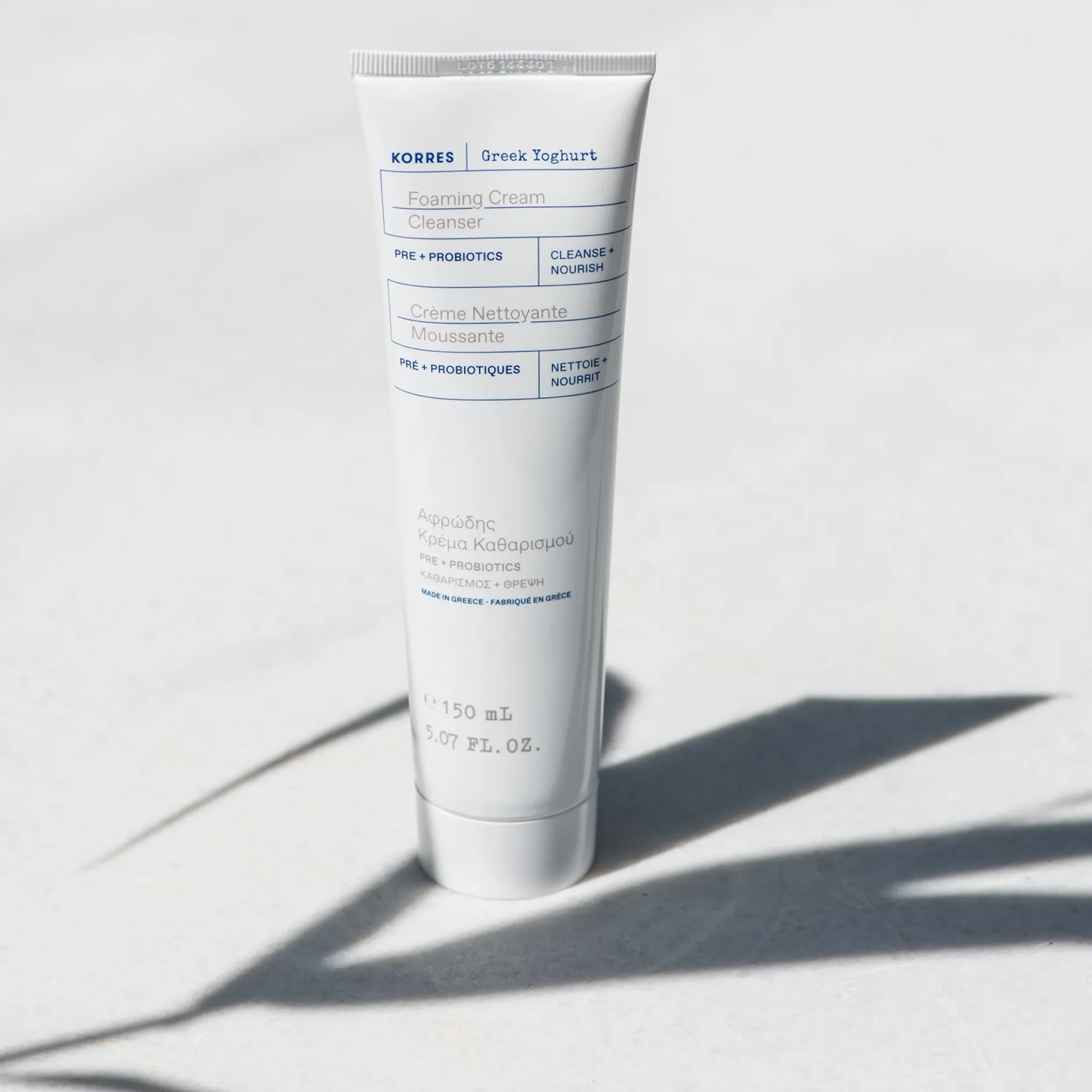 KORRES Face Care Greek Yoghurt Foaming Cream Cleanser Pre + Probiotics 150ml New