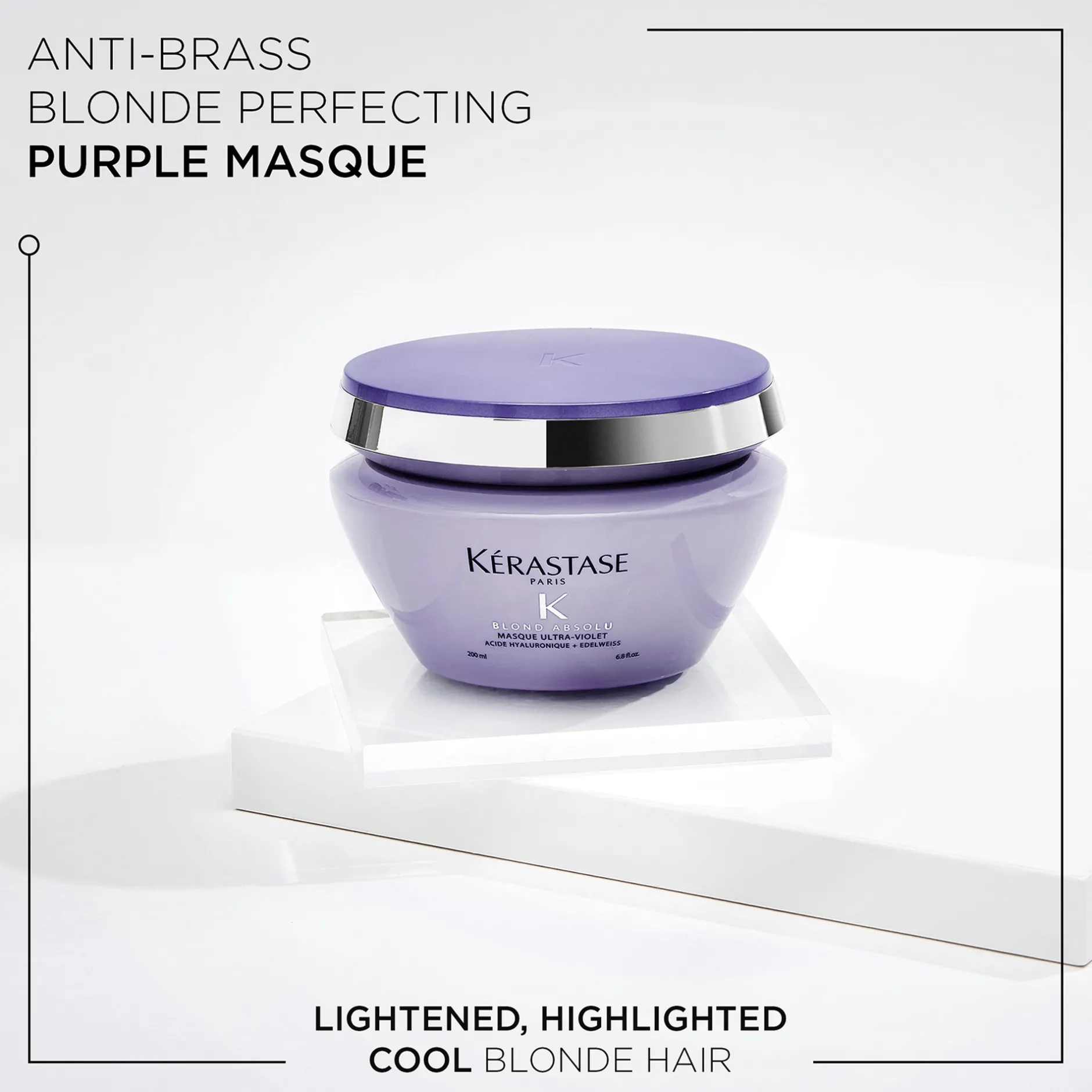 Kérastase Blond Absolu Masque Ultra-Violet: Anti-Brass Blonde Perfecting Purple Masque 200ml Discount