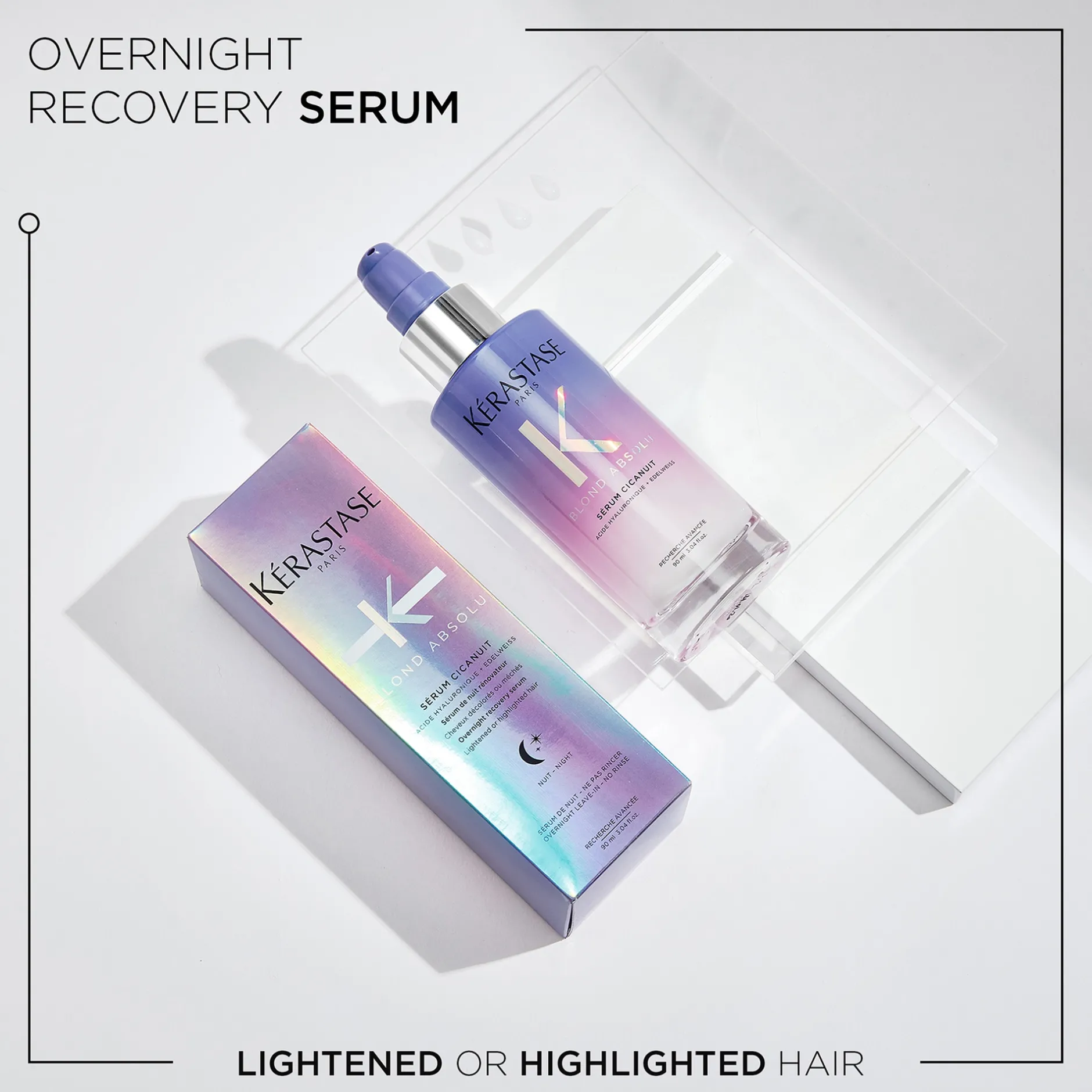 Kérastase Blond Absolu Serum Cicanuit: Lightweight Overnight Serum 90ml Hot