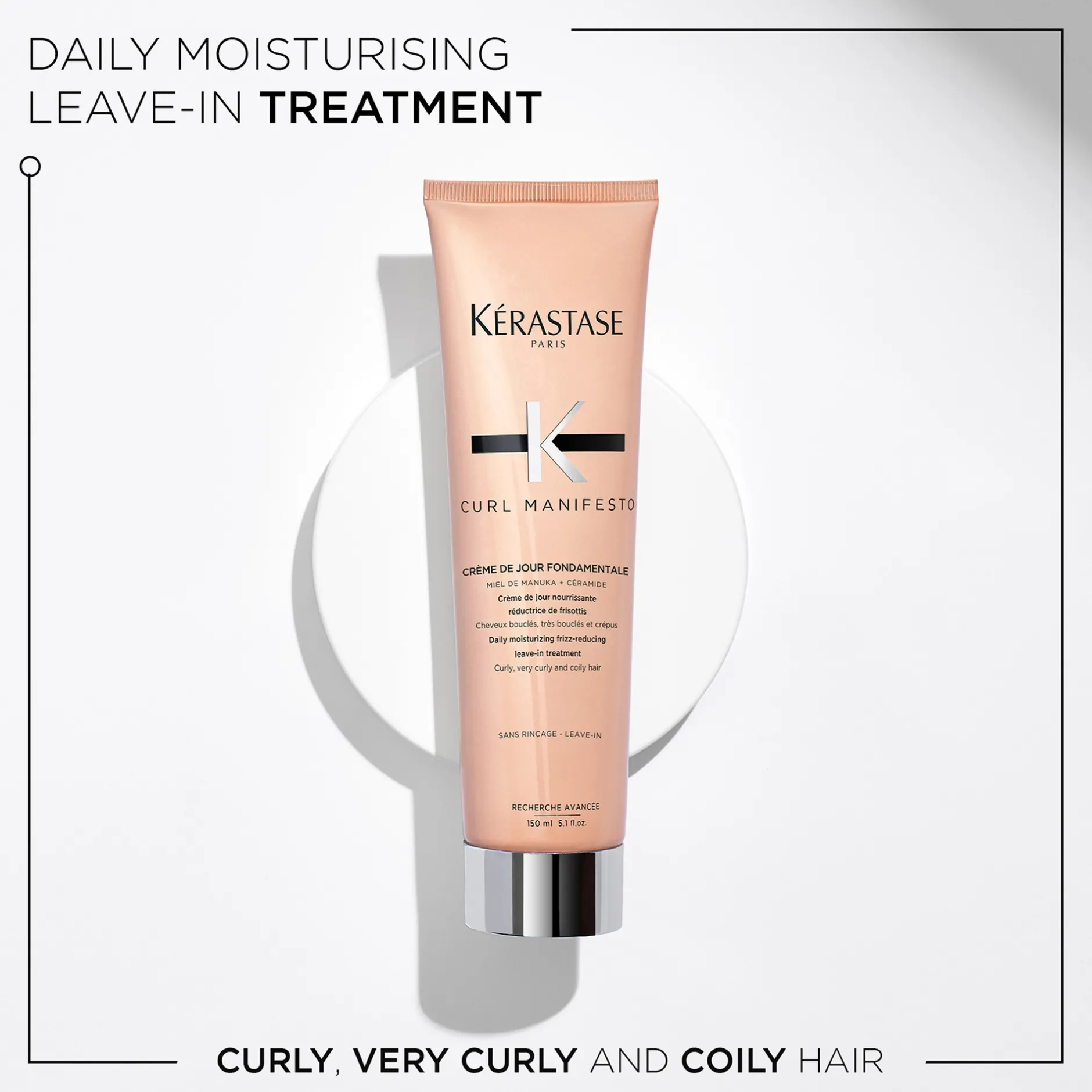 Kérastase Curl Manifesto Crème De Jour Fondamentale: Daily Moisturizing Free-Reducing Leave-In Treatment 150ml Discount