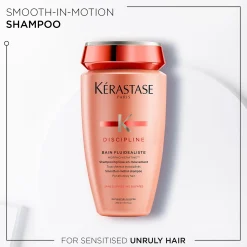 Kérastase Discipline Bain Fluidealiste: Smooth-In-Motion Shampoo For Unruly, Over-Processed Hair 250ml New