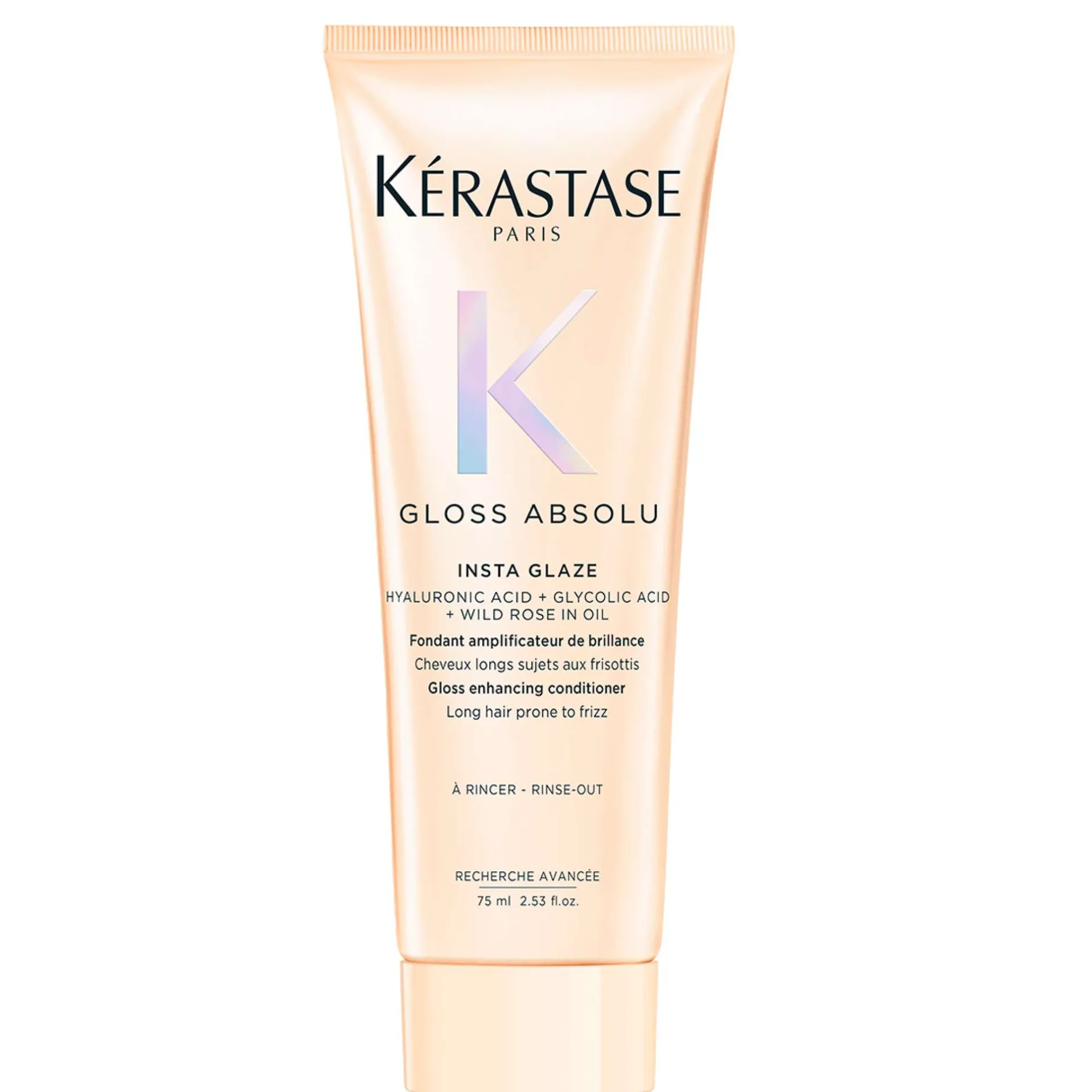 Kérastase Gloss Absolu Conditioner for All Hair Types with Glycolic Acid, Hyaluronic Acid & Wild Rose 75ml Discount