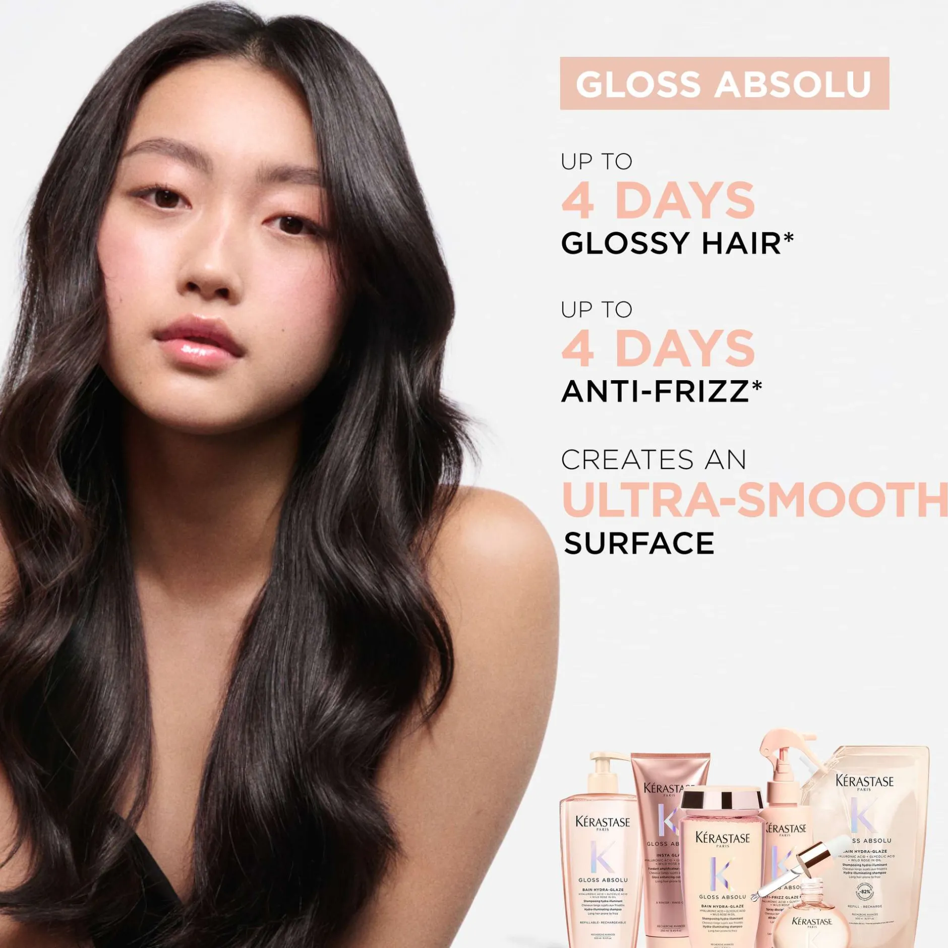 Kérastase Gloss Absolu Conditioner for All Hair Types with Glycolic Acid, Hyaluronic Acid & Wild Rose 75ml Discount