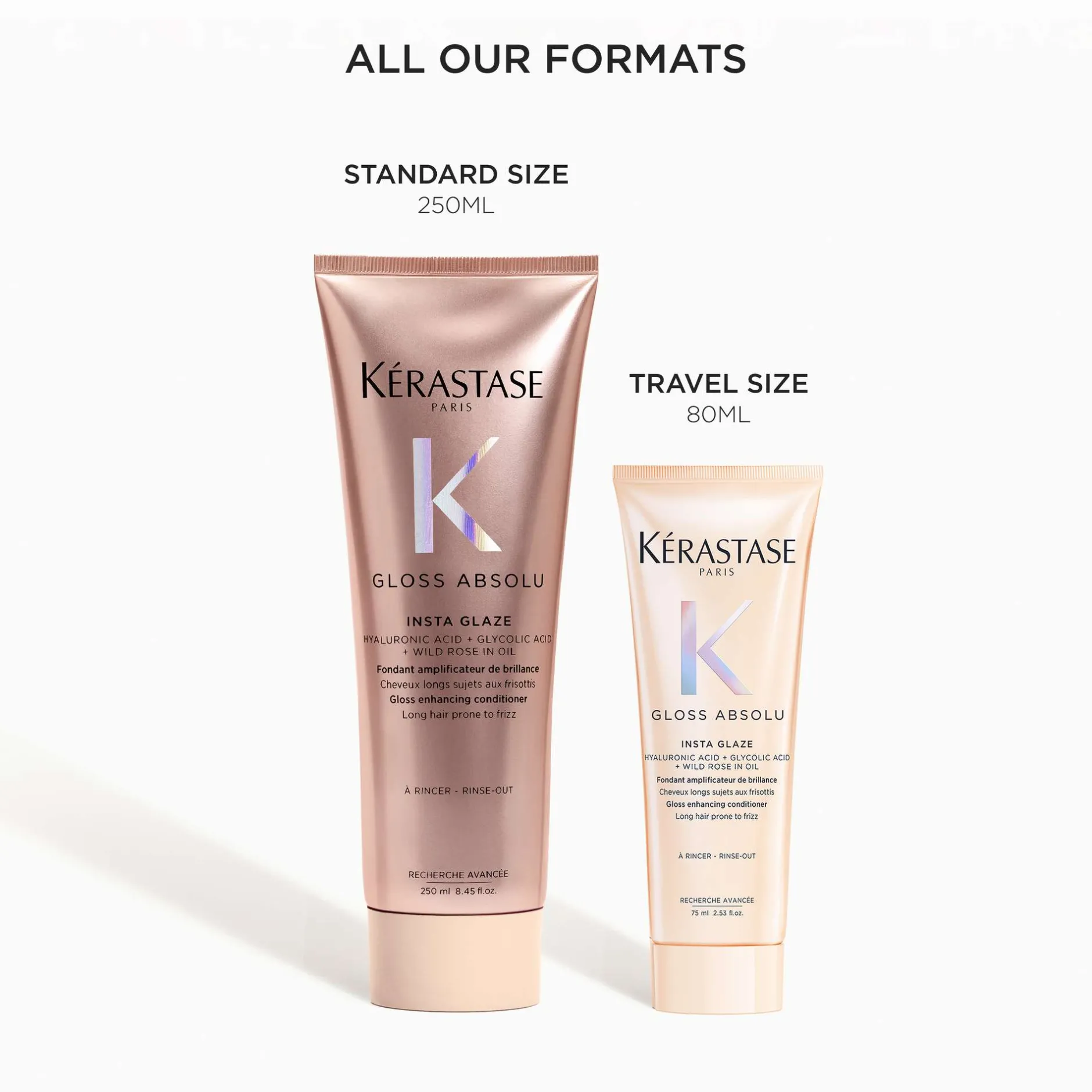 Kérastase Gloss Absolu Conditioner for All Hair Types with Glycolic Acid, Hyaluronic Acid & Wild Rose 75ml Discount