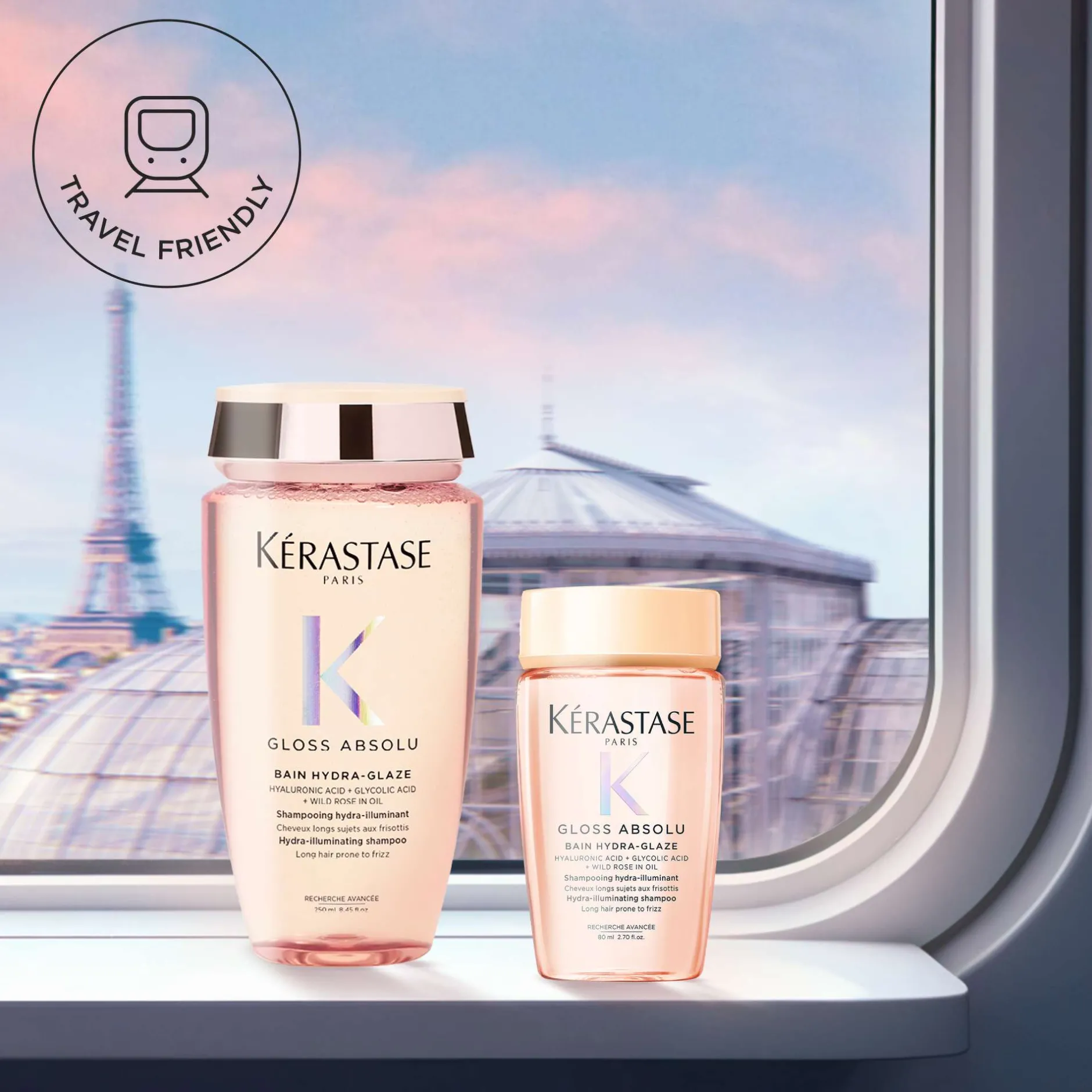 Kérastase Gloss Absolu Shampoo for All Hair Types with Glycolic Acid, Hyaluronic Acid & Wild Rose 80ml Online