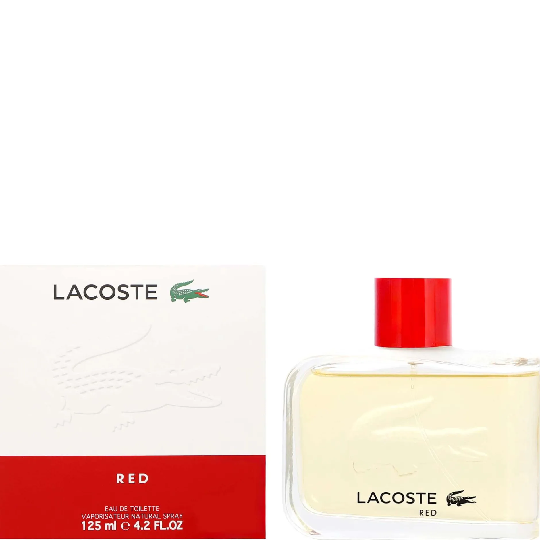 Lacoste Red Pour Homme Eau de Toilette Spray 125ml Hot