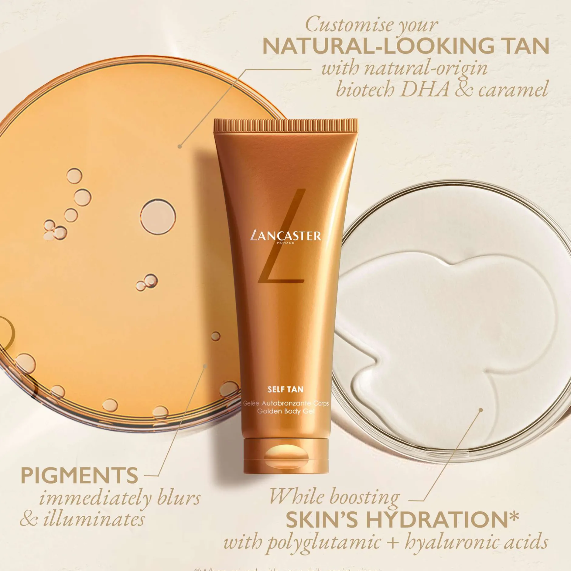 Lancaster Self Tan Golden Body Gel 125ml