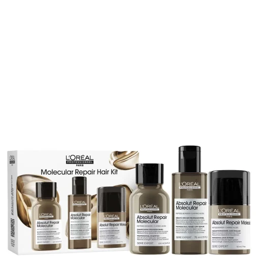 L'Oréal Professionnel Absolut Repair Molecular Mini Trio Kit for Damaged Hair New