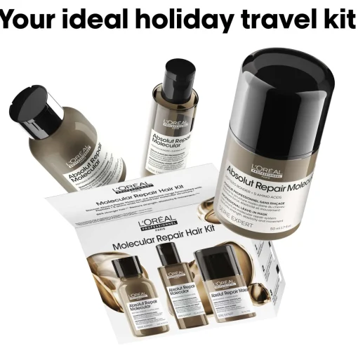 L'Oréal Professionnel Absolut Repair Molecular Mini Trio Kit for Damaged Hair New