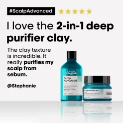 L'Oréal Professionnel SERIE EXPERT Scalp Advanced Anti-Oiliness 2-in-1 Deep Purifier Clay 250ml Sale