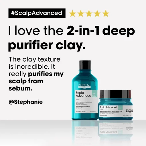 L'Oréal Professionnel SERIE EXPERT Scalp Advanced Anti-Oiliness 2-in-1 Deep Purifier Clay 250ml Sale