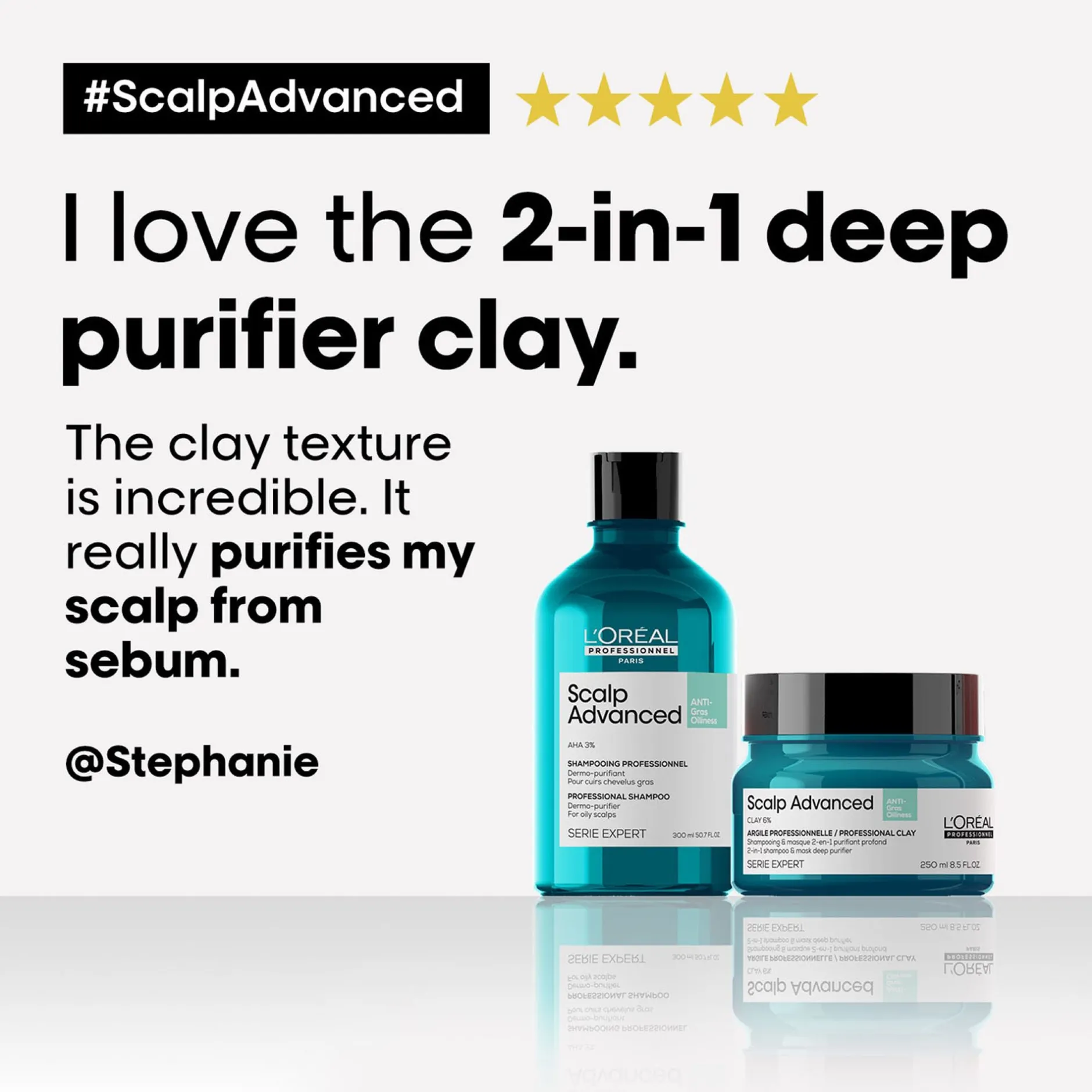 L'Oréal Professionnel SERIE EXPERT Scalp Advanced Anti-Oiliness 2-in-1 Deep Purifier Clay 250ml Sale