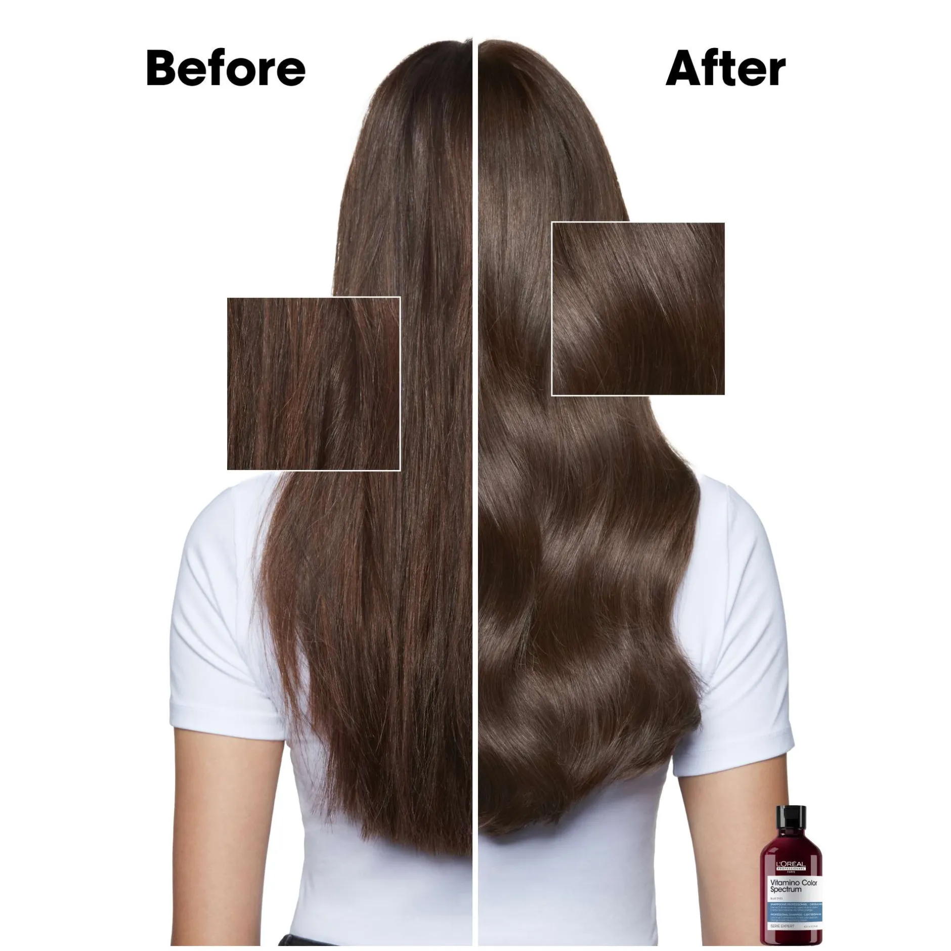 L'Oréal Professionnel Vitamino Color Spectrum Blue Tinted Shampoo for Light Brown Coloured Hair 300ml