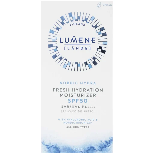 Lumene Nordic Hydra [LÄHDE] Fresh Hydration Moisturizer SPF50 50ml Hot