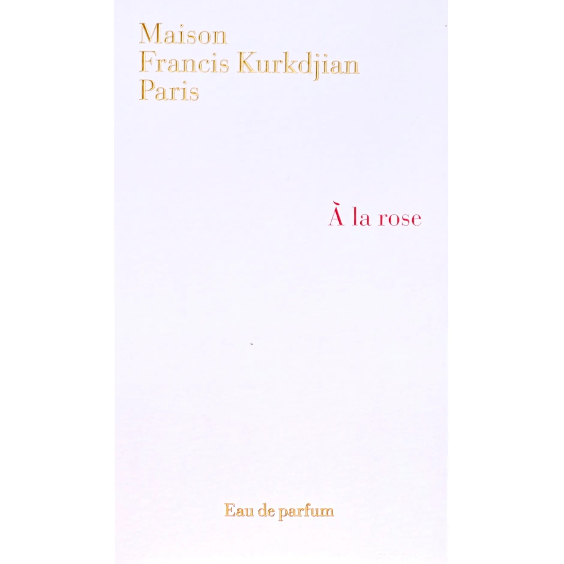 Maison Francis Kurkdjian À La Rose Eau de Parfum Spray 200ml Online