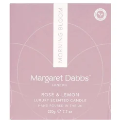 Margaret Dabbs London Candles Morning Bloom Rose & Lemon 220g New