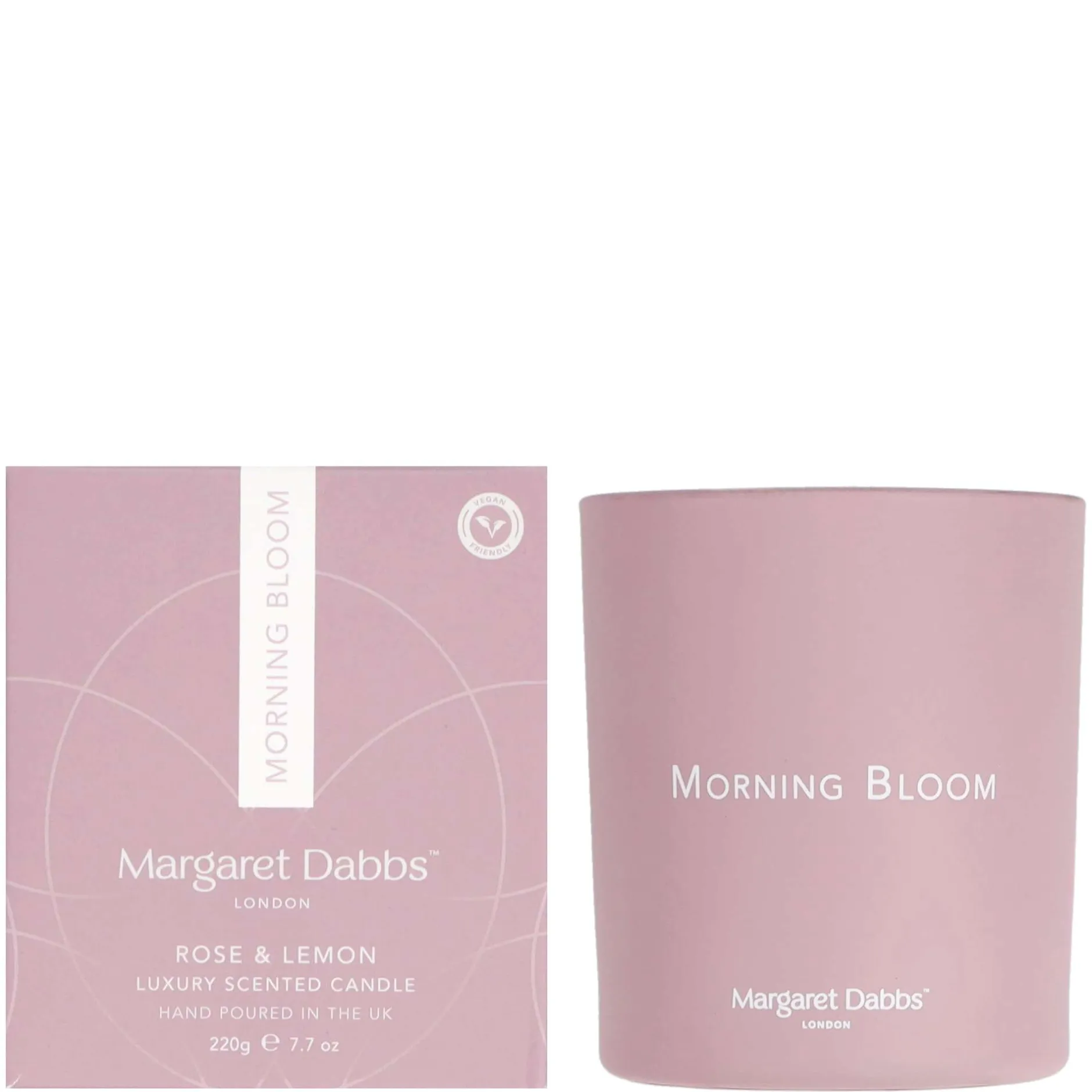 Margaret Dabbs London Candles Morning Bloom Rose & Lemon 220g New