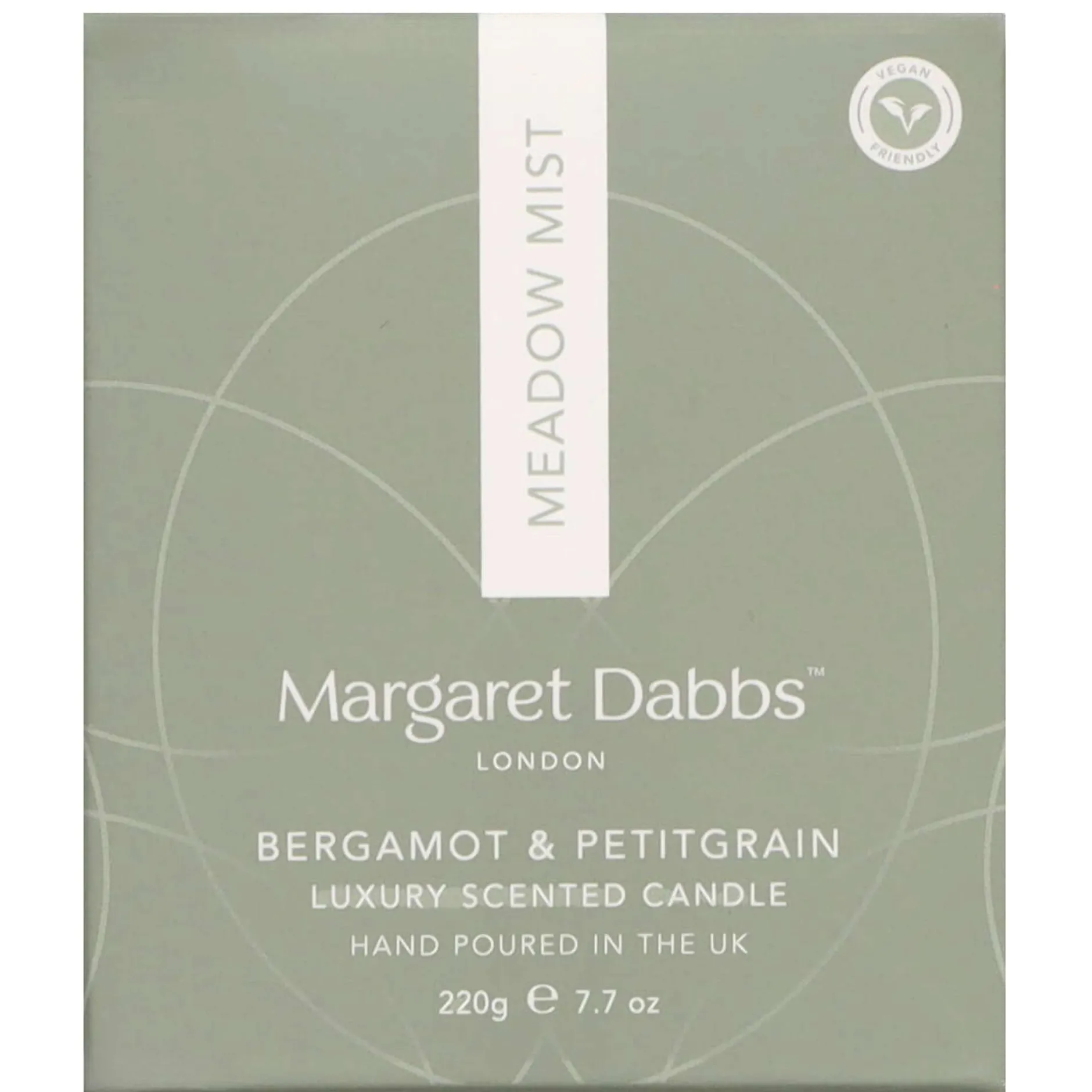 Margaret Dabbs London Candles Meadow Mist Bergamot & Petitgrain 220g Clearance
