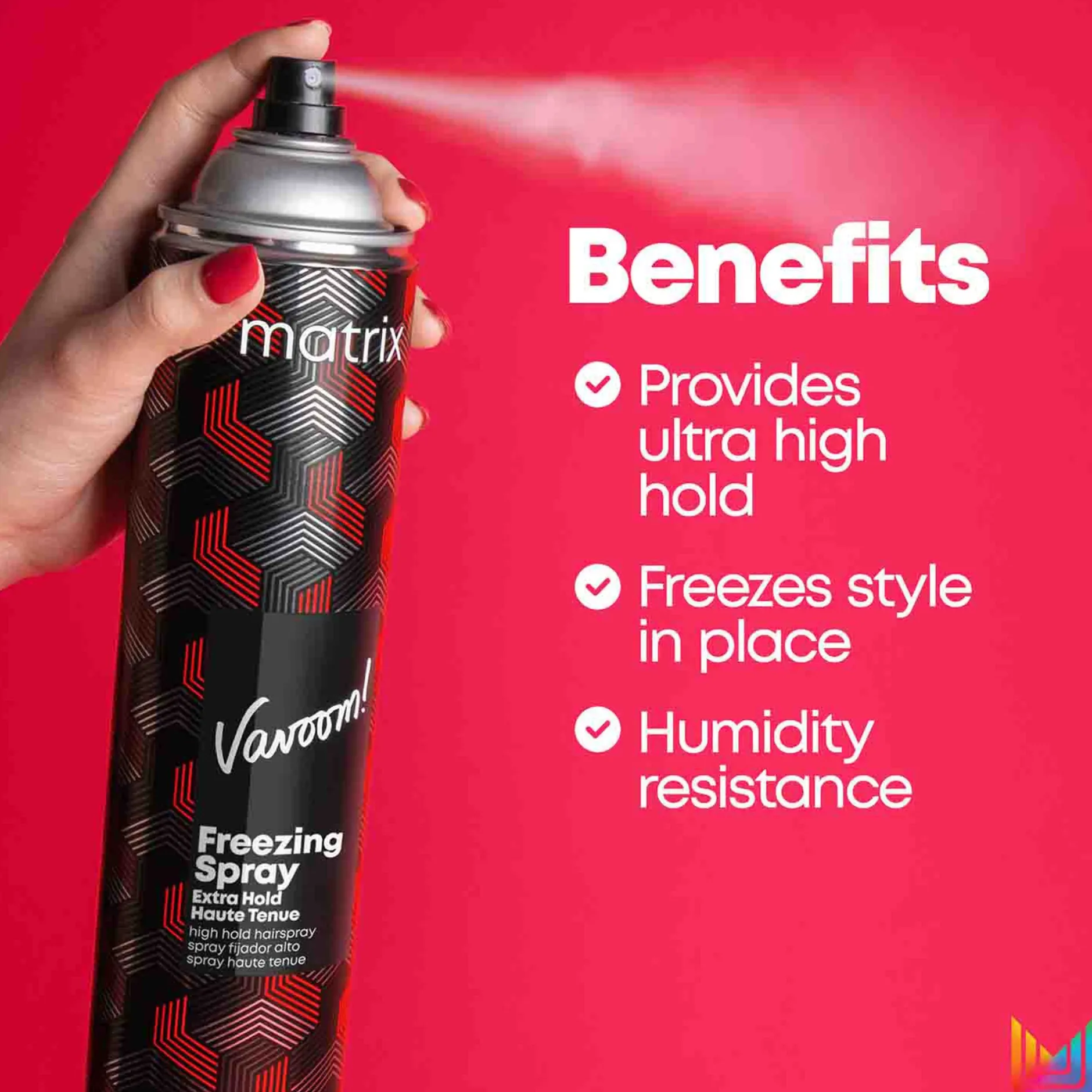 Matrix Vavoom Freezing Spray Extra Hold Hairspray 500ml Hot