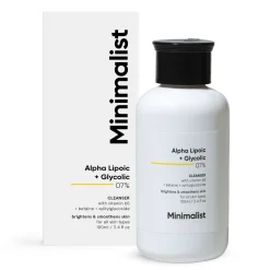 Minimalist Skin Care Alpha Lipoic + Glycolic 07% Cleanser 100ml Hot