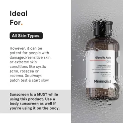 Minimalist Skin Care Glycolic Acid 08% Exfoliating Liquid 150ml