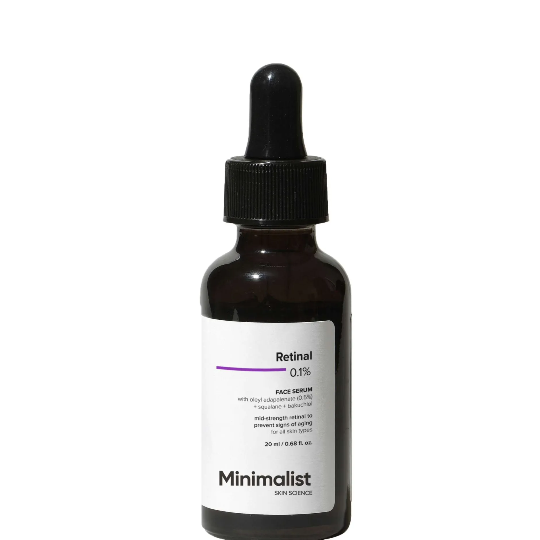 Minimalist Skin Care Retinal 0.1% Face Serum 20ml