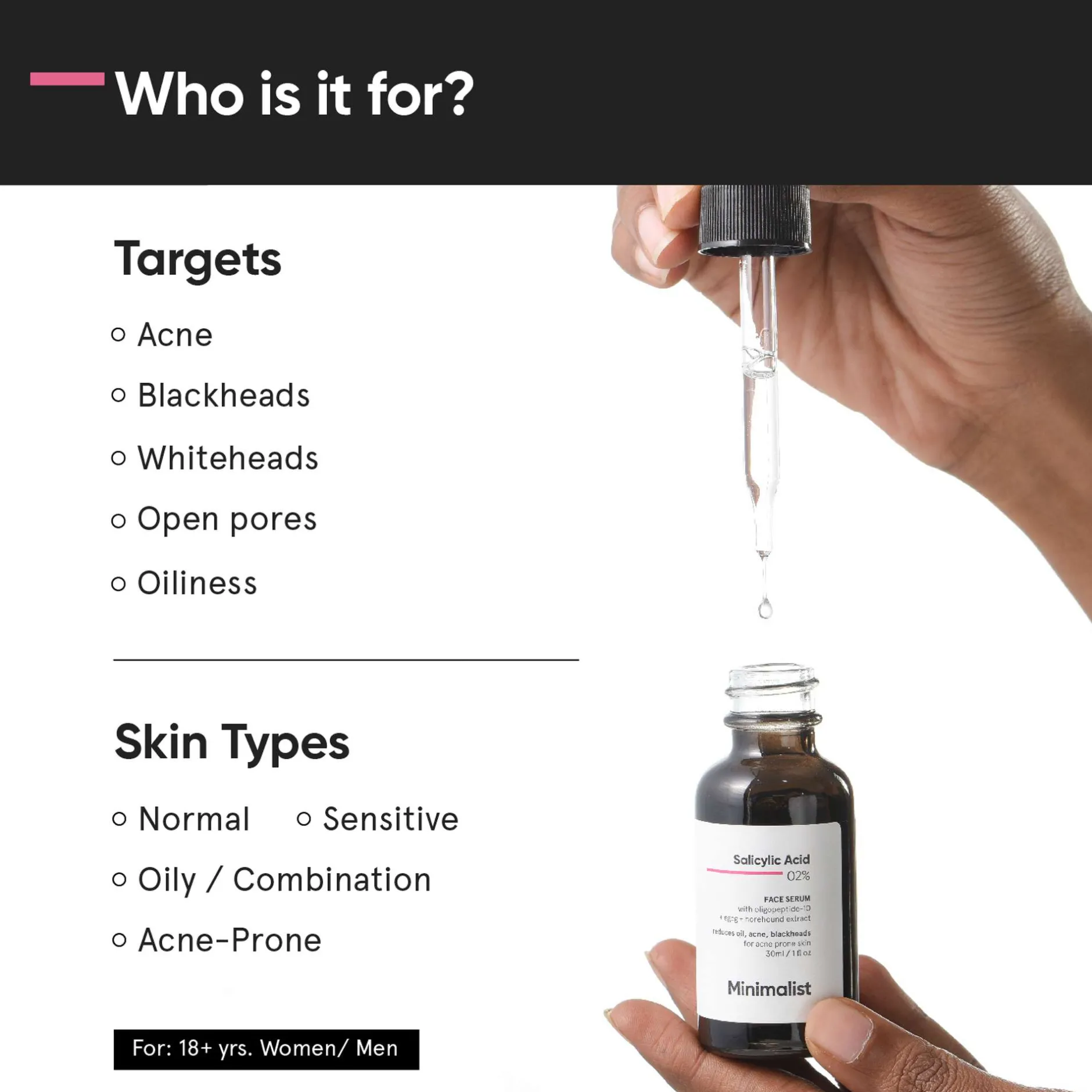 Minimalist Skin Care Salicylic Acid 02% Face Serum 30ml Discount