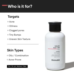 Minimalist Skin Care Salicylic Acid + LHA 02% Cleanser 100ml Hot