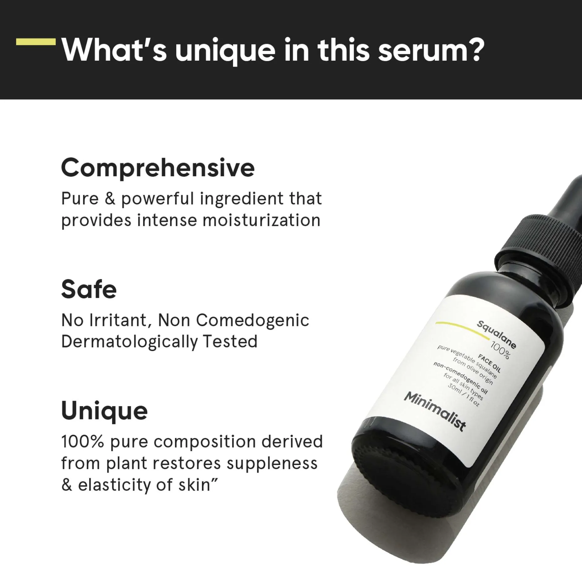 Minimalist Skin Care Squalane 100% Face Oil 30ml Discount